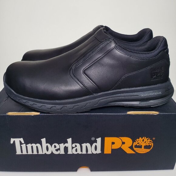 Timberland PRO Men's DRIVETRAIN Slip-On Work Shoe Size 11 Black - Picture 1 of 6